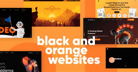 what is the black and orange website